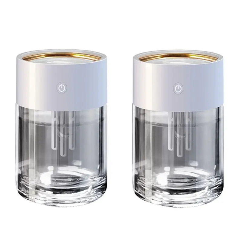 【Great Sale】2L Large-Capacity Transparent Humidifier  2L Air Humidifier For Home USB Mute  With LED Lamp Ultrasonic Essenti OIL