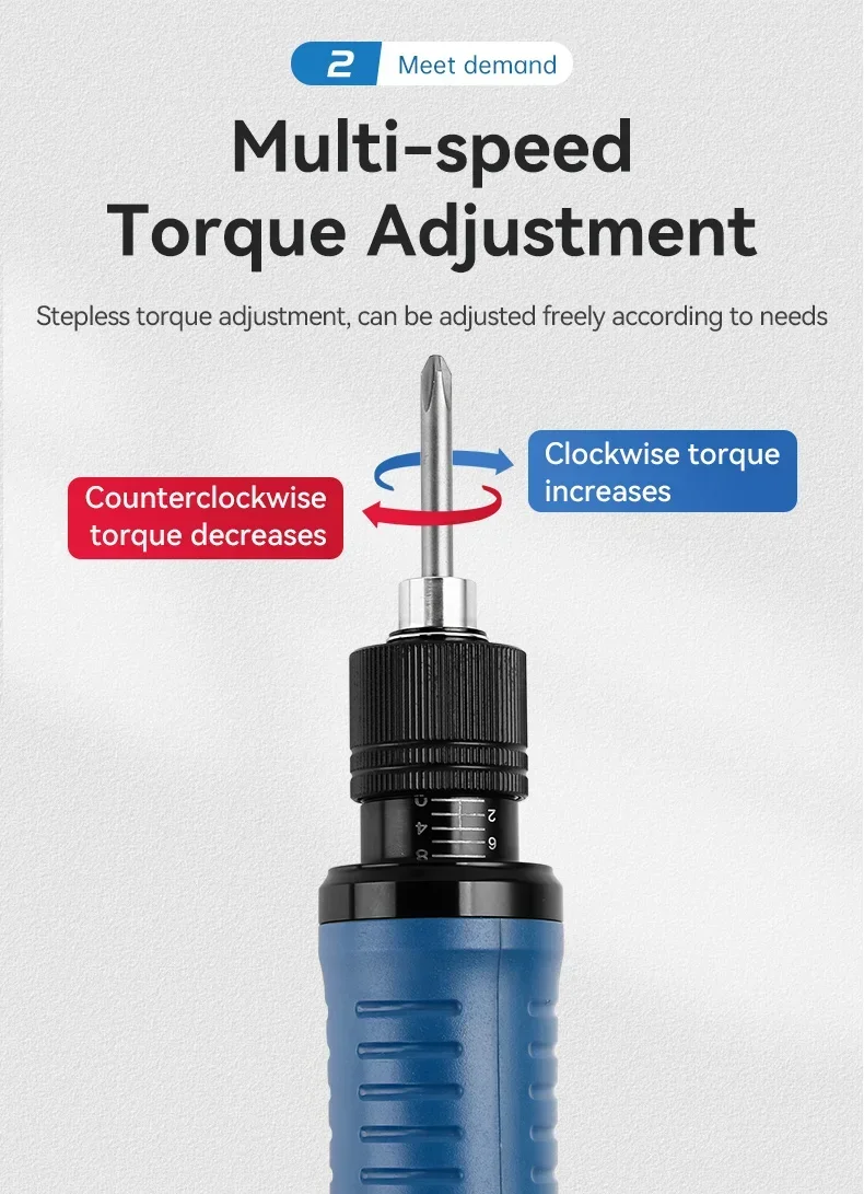 A-BF Handheld Brushless Electric Screwdriver Adjustable Fully Automatic Electric Batch Industrial Grade 220V In-line Torque