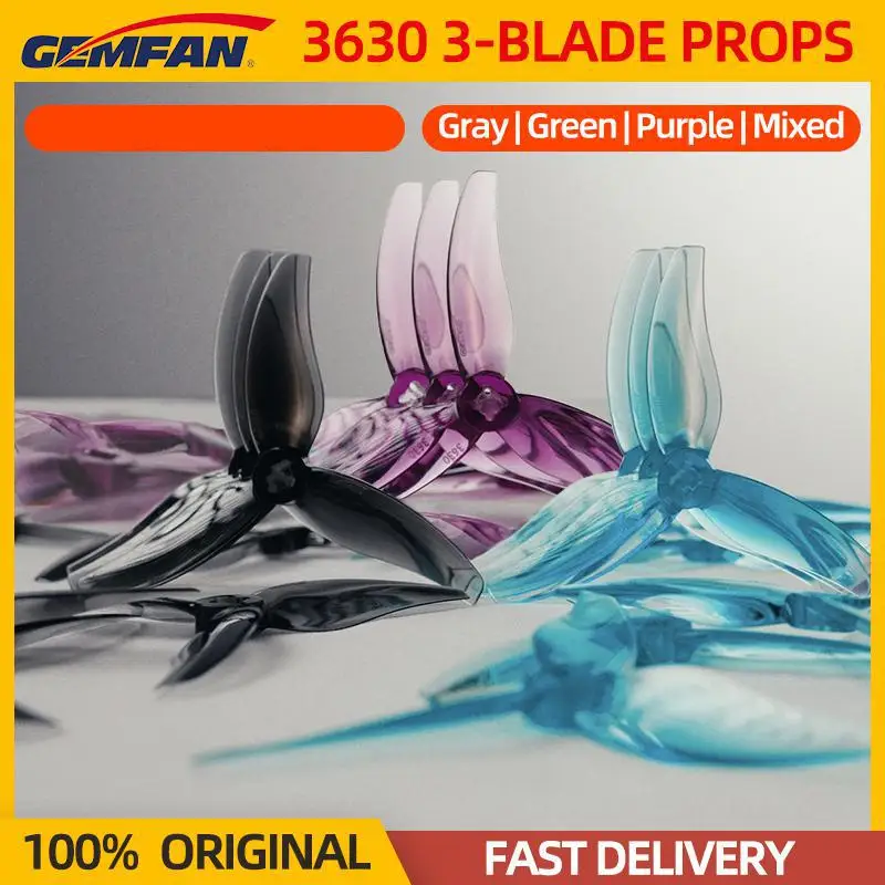 2/4/8Pairs Gemfan Hurricane 3630 3-Blade Propeller CW/CCW 3.6X3X3 PC Props For FPV Freestyle 3.5inch Toothpick Foxwhoop Drone