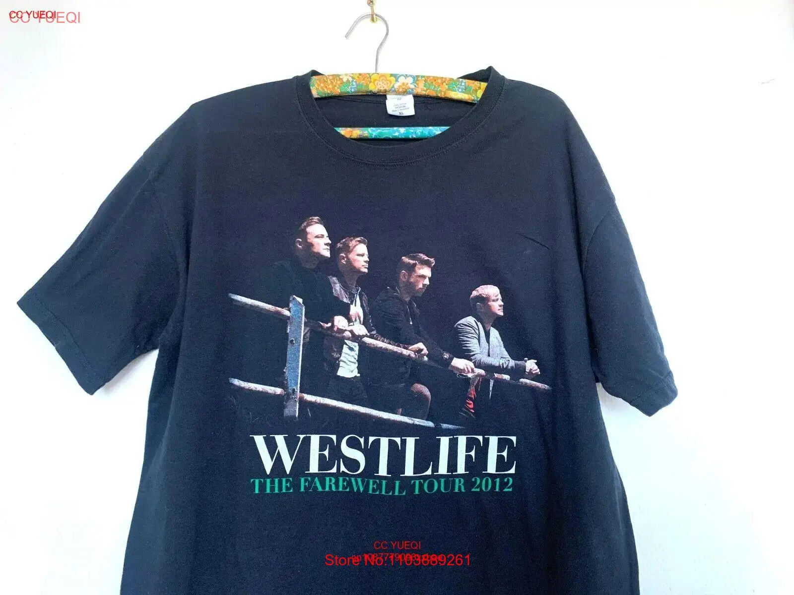 Футболка Westlife Farewell Tour, очень редкая футболка Westlife, рубашка Boysband
