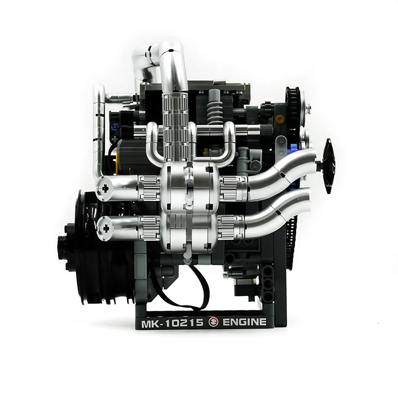 Motor de veículo técnico, brinquedos diy, supercar motorizado, molde king 10215, blocos de construção, motor de montagem, presentes de brithday para crianças