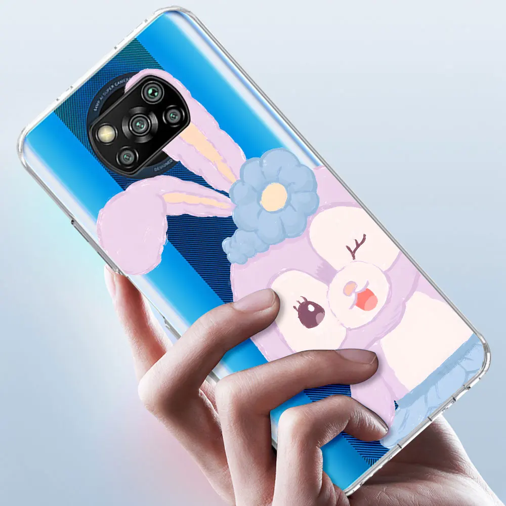 Stitch Olaf Disney Characters Case for Xiaomi Poco X6 X5 F4 M5s X3 NFC F1 F5 M5 M3 M4 GT F3 F2 X4 Pro Transparent Phone Cover