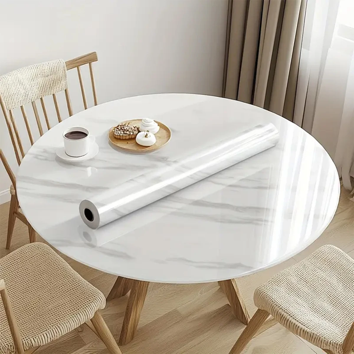 

1 рулон обоев из мрамора и алюминиевой фольги, высокая термостойкость, кухонные наклейки, самоклеящиеся обои, ПВХ, настенная бумага для ванной комнаты