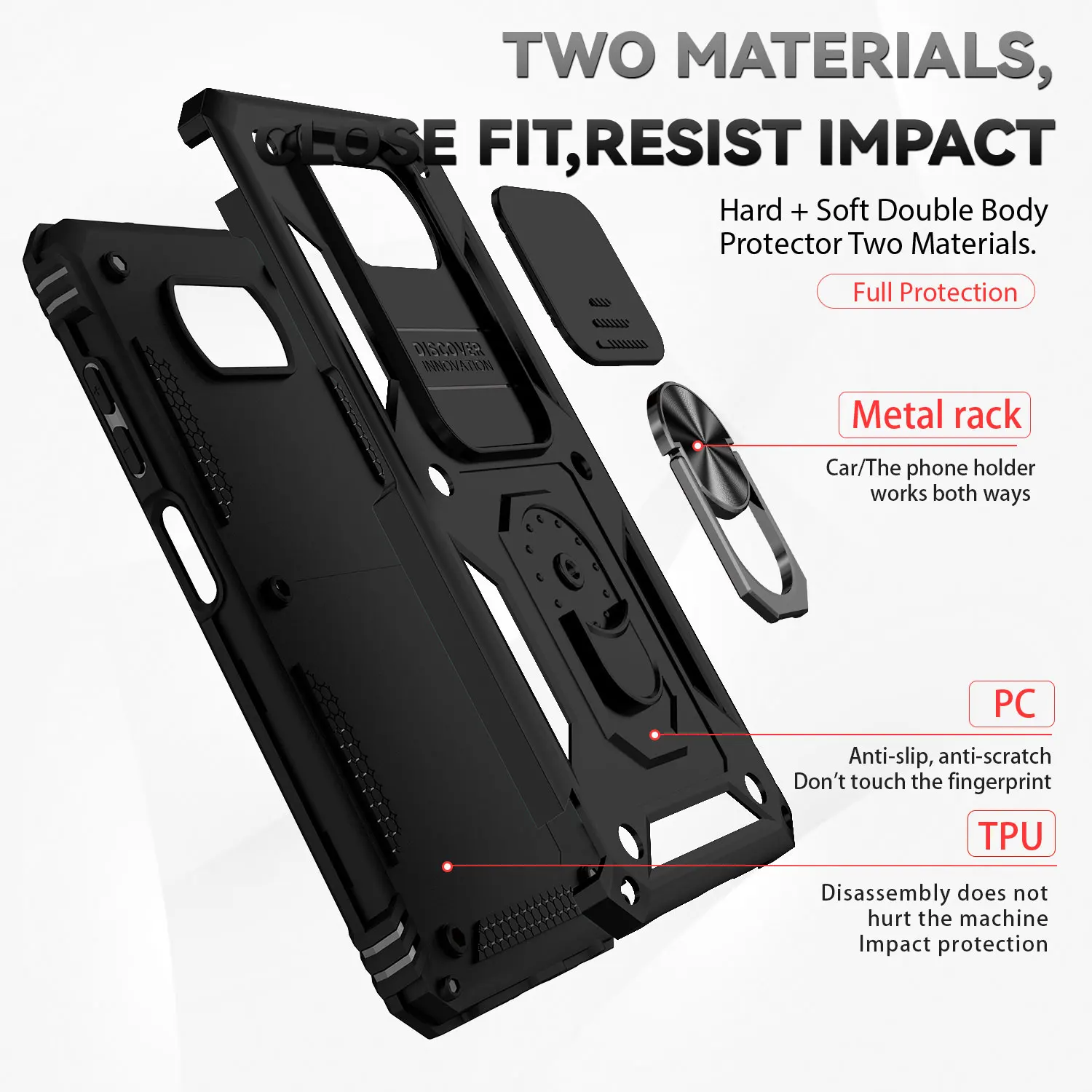 Per Xiaomi Pocophone Poco X3 NFC Case Armor custodie antiurto per PocoX3 X3 X 3 Pro custodia protettiva per anello di protezione della fotocamera