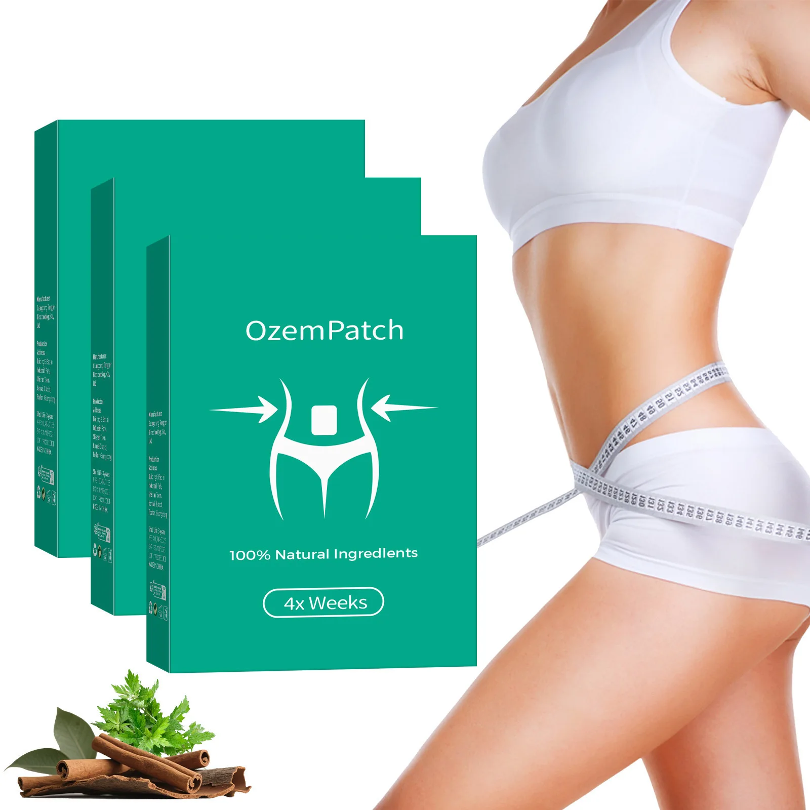 Body care patches, old-fashioned herbal shaping patches to showcase body curves, lazy arm and abdominal skin shaping patches