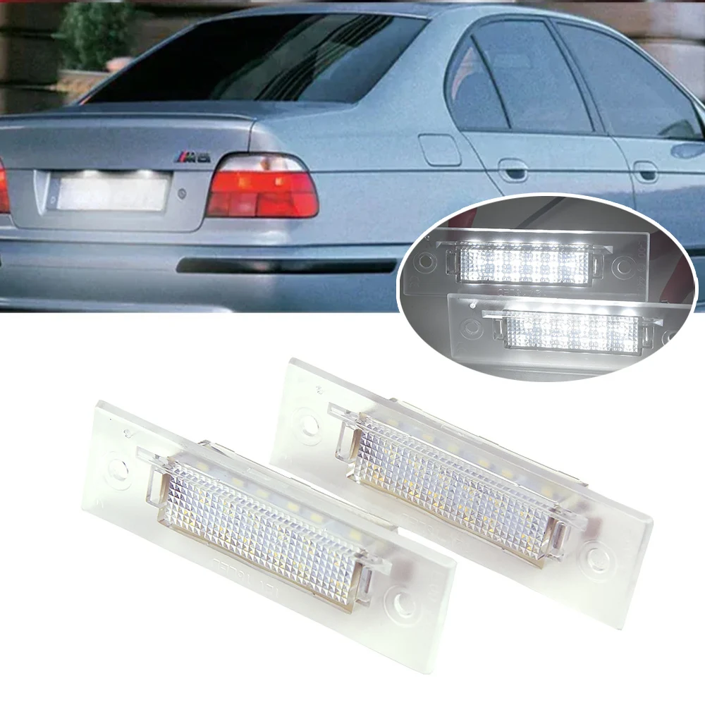 

2 Pcs White Assembly For Porsche Porsche 911 GT3 1999-2005 Led License Plate Number Lights