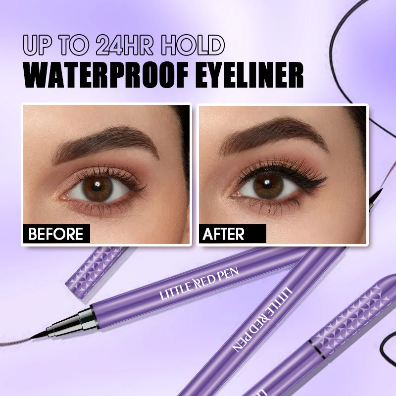 Set di eyeliner impermeabili di fascia alta da 3 pezzi, di lunga durata e non essiccanti, eleganti e portatili