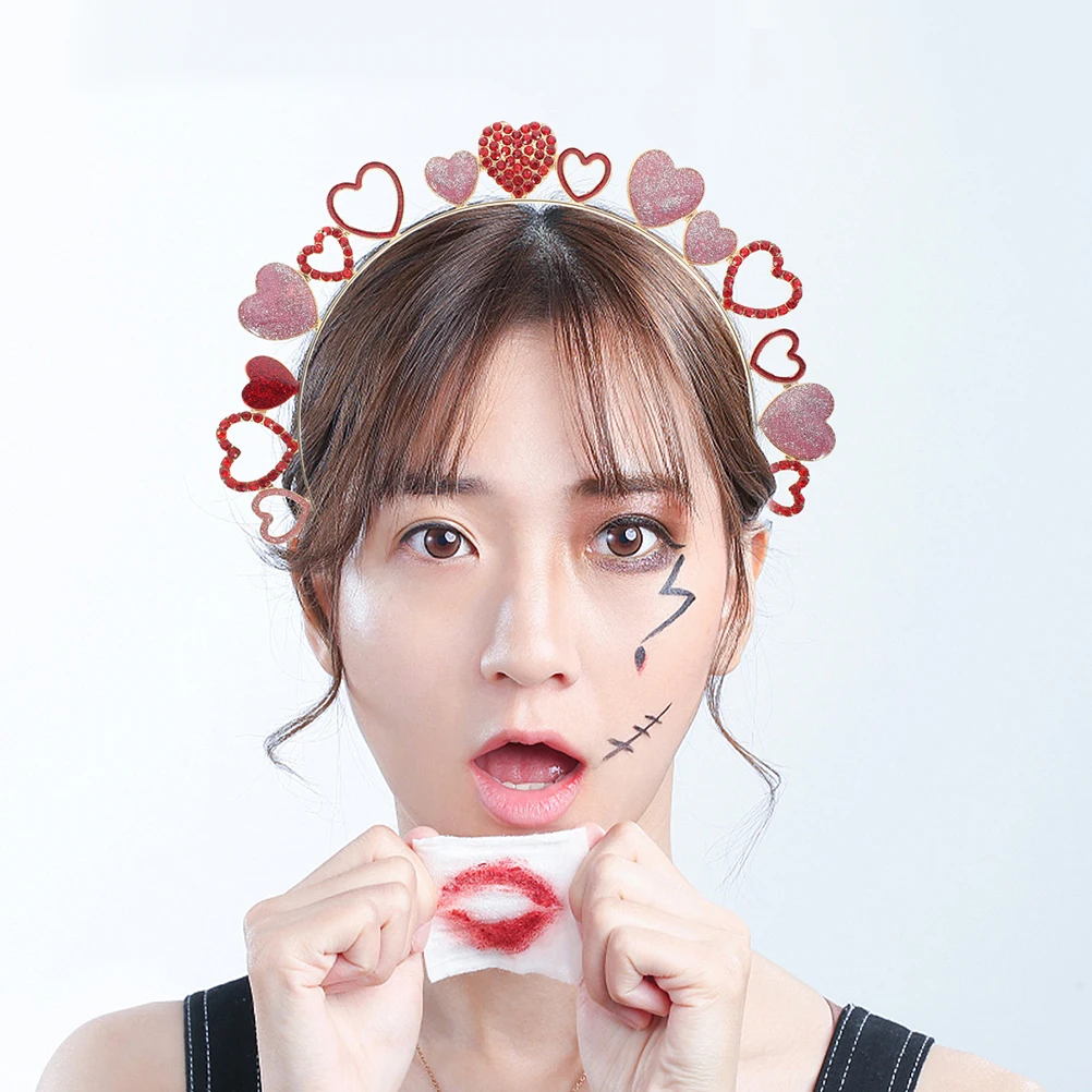 

Love Hairband Clip Set Headbands Valentines Wedding Girls Alloy Holiday Valentine's Women's