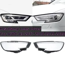 Headlight Cover For Audi A3 S3 2017 2018 2019 2020 Headlights Lens Cover Transparent Lampshade Clear Car Headlamp Cover