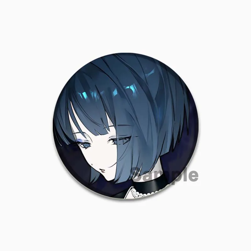 58mm Kiritani Haruka Badge Cosplay Comic Brooches Handmade Cute Enamel Pins for Collar Clothes Hat