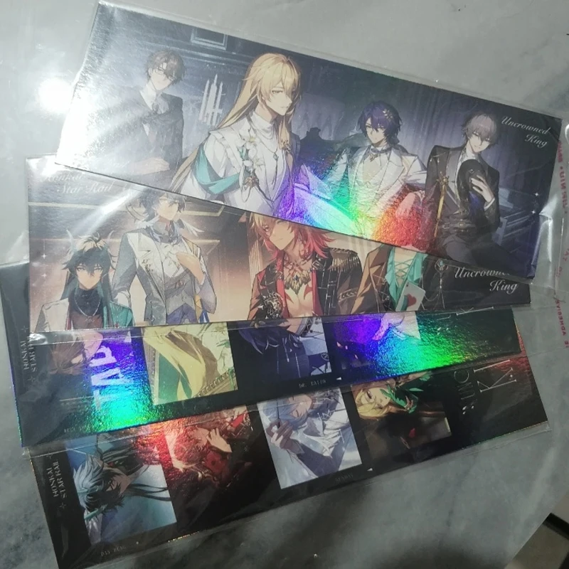 4Pcs/Pack Anime Game   Laser Ticket Rectangular Bookmark Dan Heng·Imbibitor Lunae Mydei Phainon LOMO Postcard