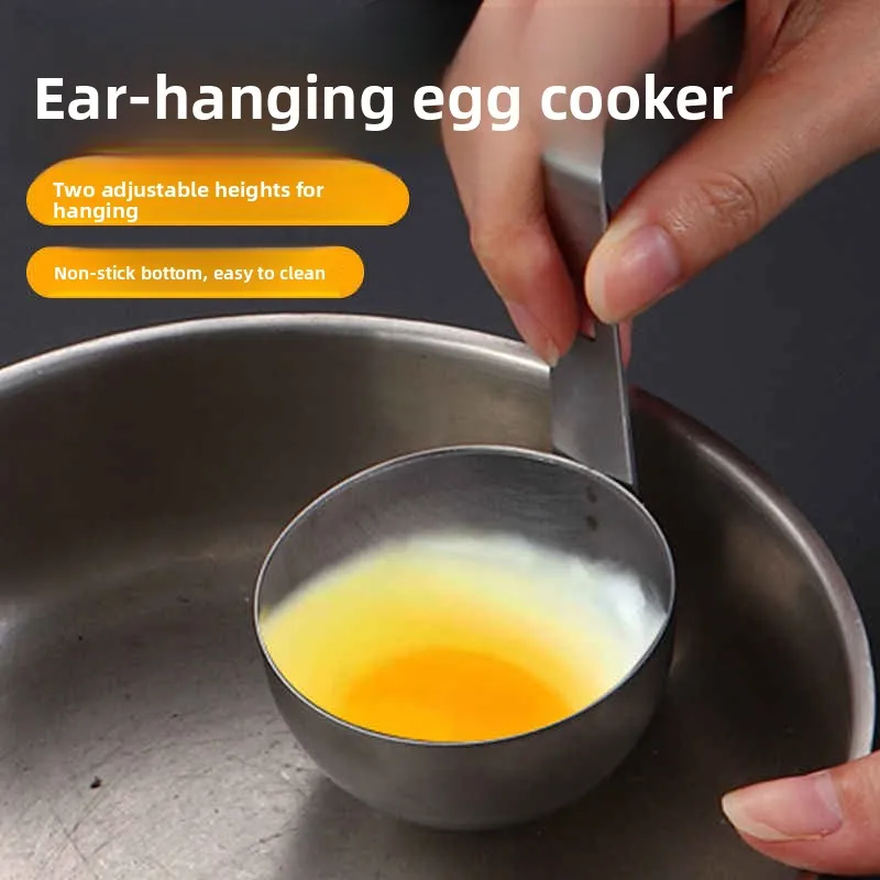 

Commercial ade Egg Cooker Ear Hanging Pot Water Boiled Egg Tool Kitchen ential DIY Mold for Cooking And Baking
