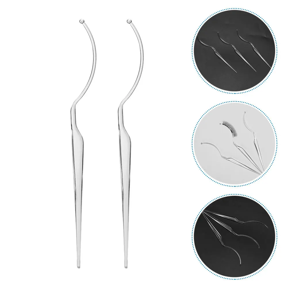 

6Pcs Eyelashes Applicator Tool Acrylic Holder Creative Structure Design Effortless Organization Modern Beauty Setup Accessory