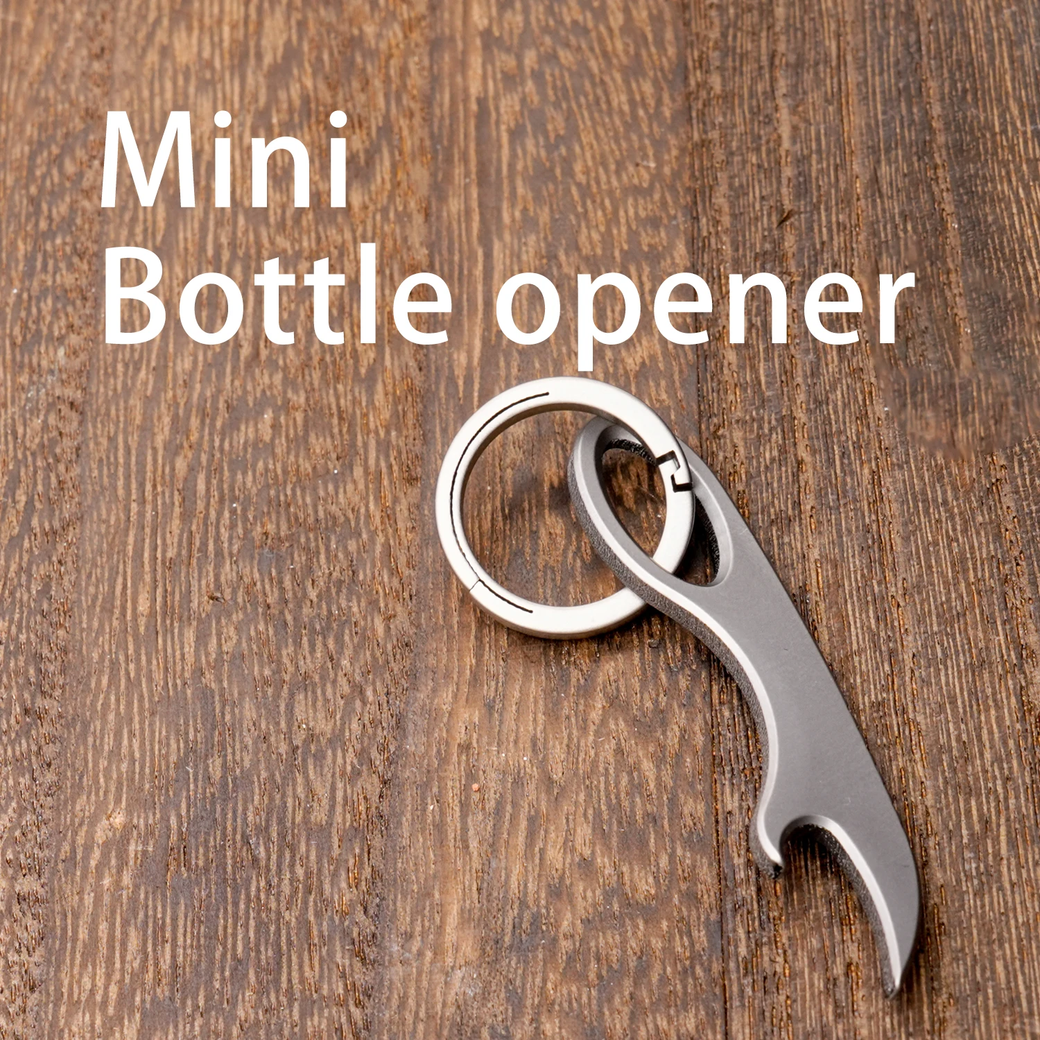 

With Keychain Titanium Alloy EDC Tool Mini Bottle Opener Portable Small Pry Bar