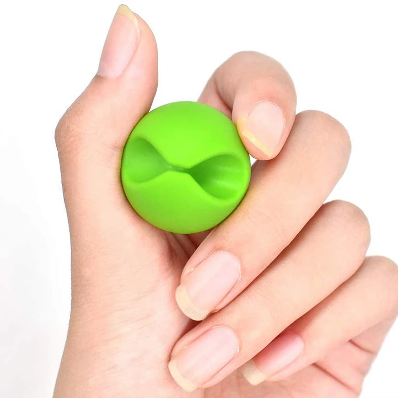 Органайзер для кабеля, держатель для кабеля передачи данных с одним отверстием, зажим для проводов и кабеля, 6 крючков на Клейкой Ленте, органайзер для линии, зажим-держатель