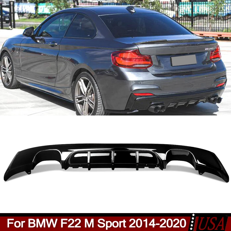 

MagicKit Performance Style Glossy Black Rear Diffuser For BMW 2 Series F22 F23 M235i M240i M Sport 2014-ON Bodykits Tuning CAR