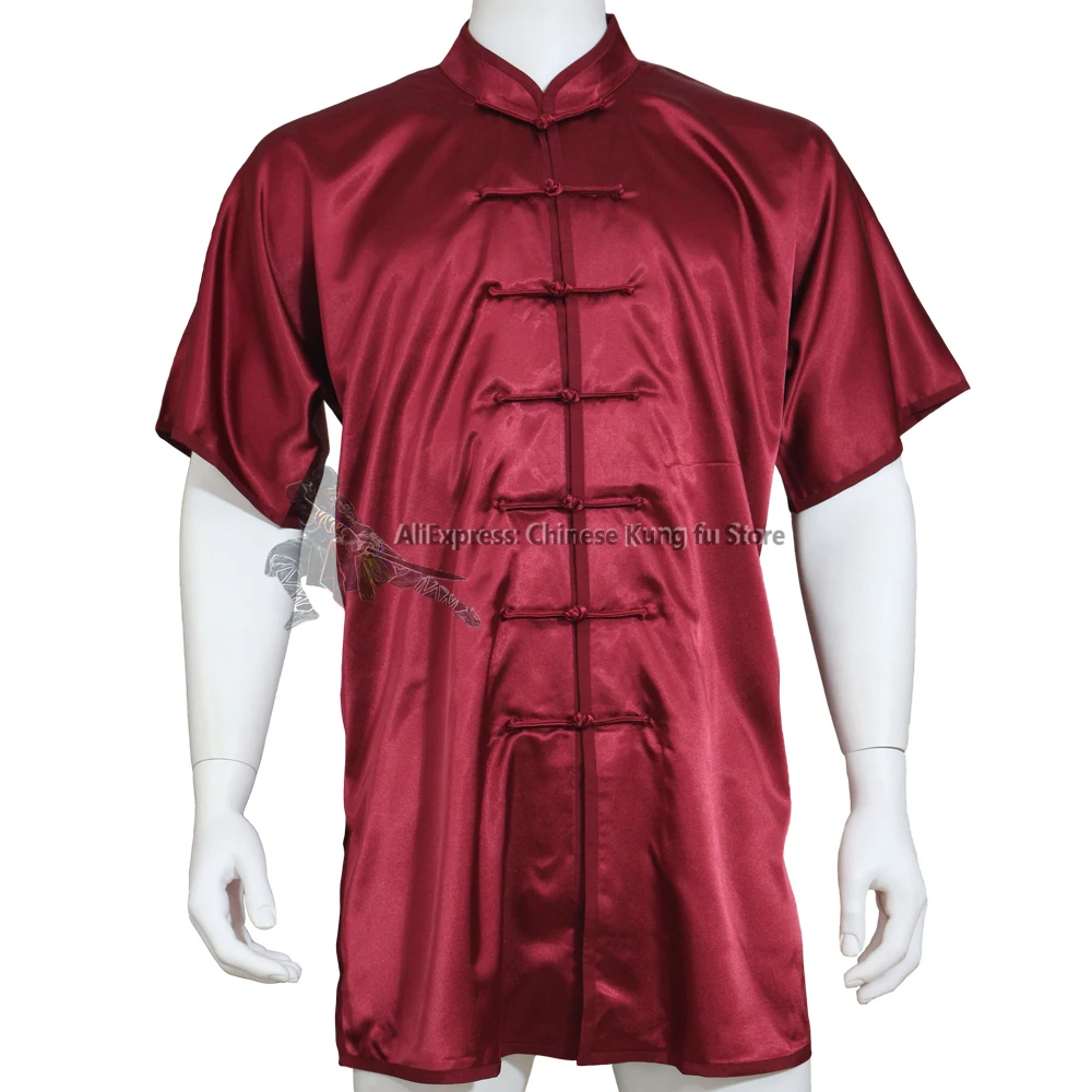 

Chinese Kung fu Changquan Jacket Shortsleeves Tai chi Top Wushu Martial arts Clothes Custom Service Need Your Measurements