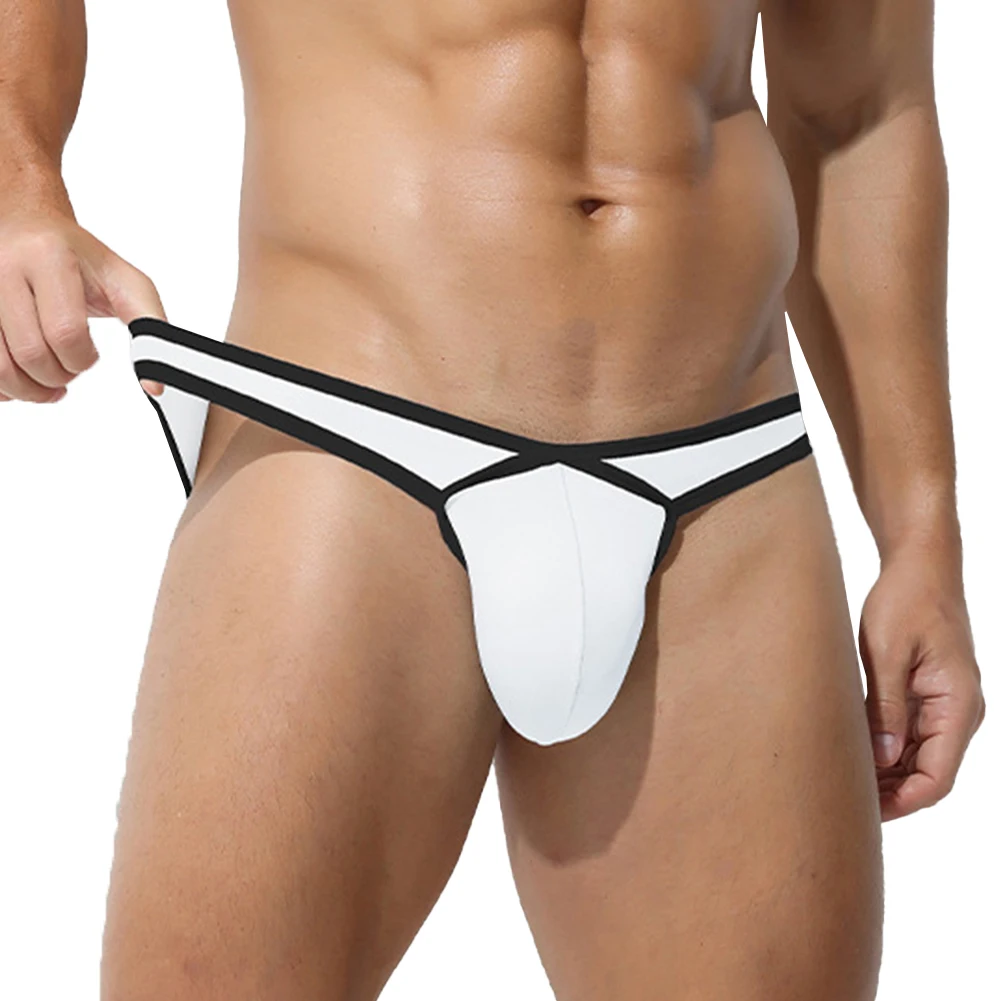 

For Casual Wear Bulge Pouch Briefs Comfortable Fit Nylon Fabric Regular Length Solid Color Stretchable Material