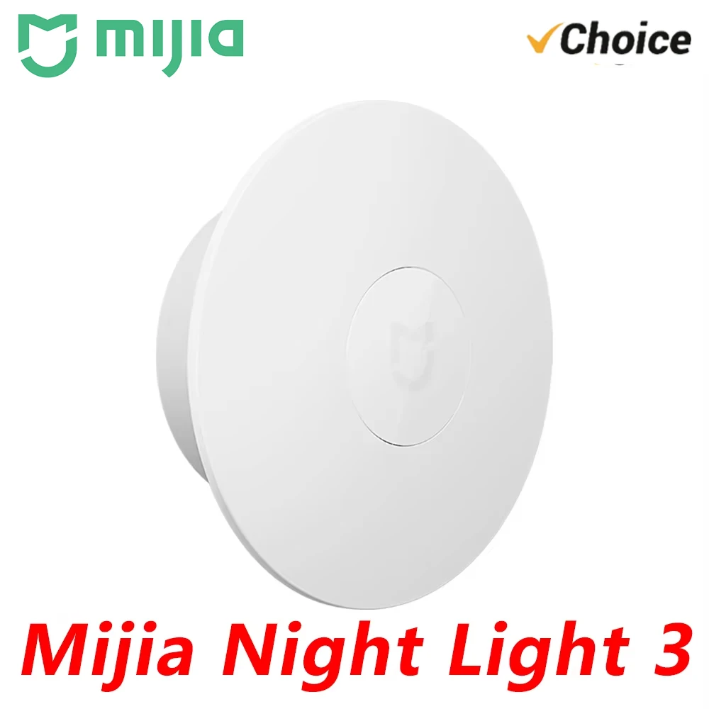 2026 Mijia Night Light 3 Rechargeable Motion Sensor LED Lamp Magnetic Mount 2 Brightness Modes USB-C Long Battery Life CN