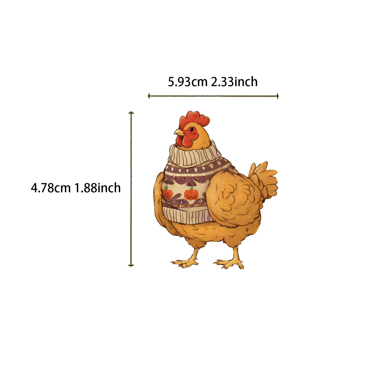 50PCS Cartoon Chicken Animal Personality Creative Sticker Desk Refrigerator Phone Skateboard Waterproof Sticker Wholesale