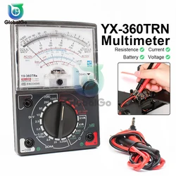 Test probu ile YX-360TRD Analog multimetre AC/DC gerilim akım Pointer çok metre cihazı yüksek hassasiyetli diyot Ohm Tester