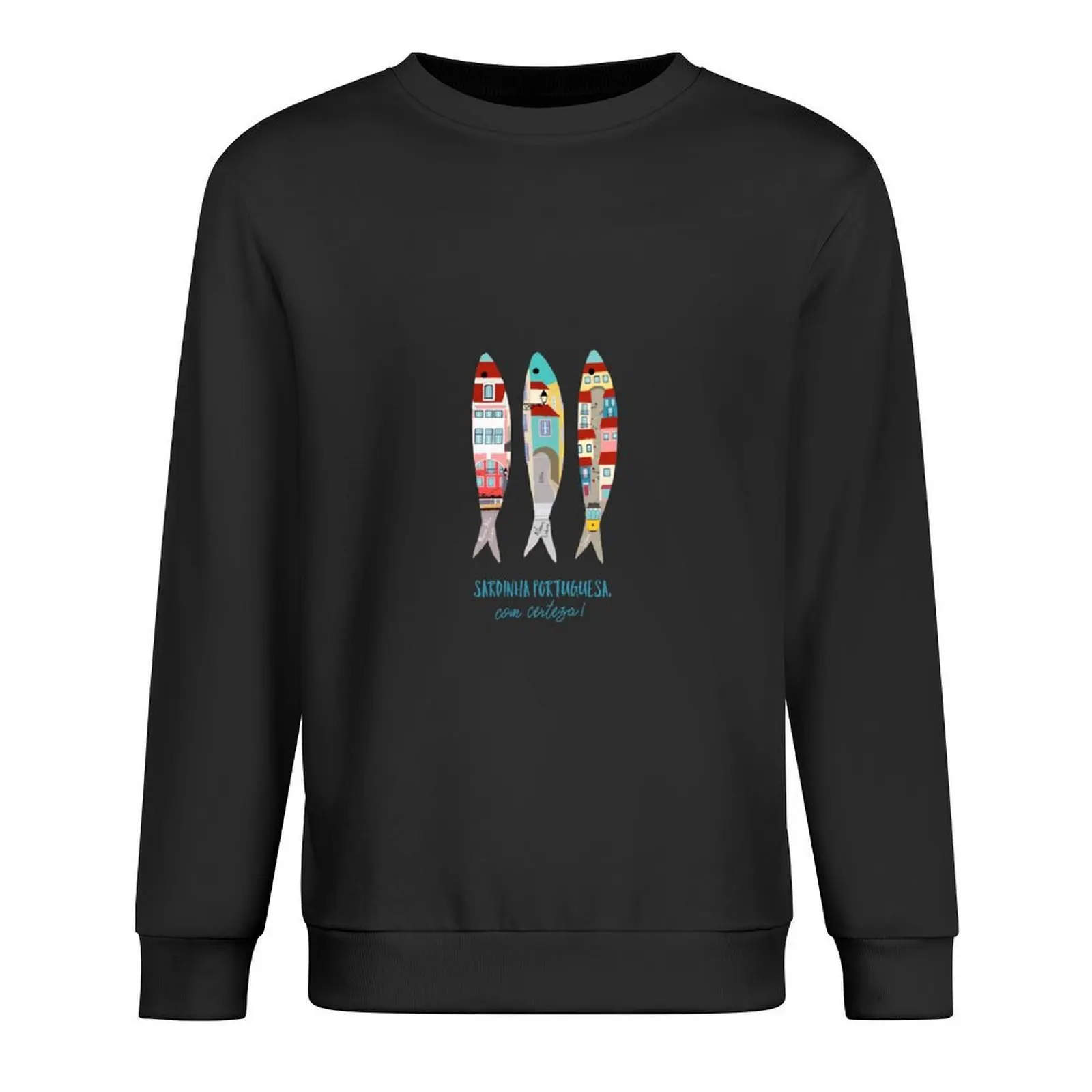 

With sure they are Portuguese Sardines Pullover japanese style korean clothes graphic t shirts men anime sweatshirt