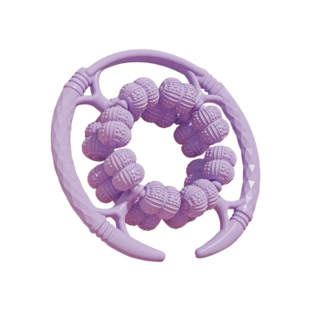 

32 Wheels Annular Leg Clamp Massager 360-degree Rotation Handheld Cellulite Massager Smooth Tool Multifunctional