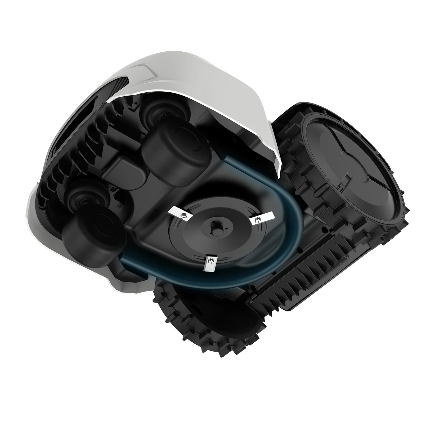 HT18P Smart Lawn Mower Intelligent Navigation Wheeled Design with Safety Lock Locking System for Villa Garden