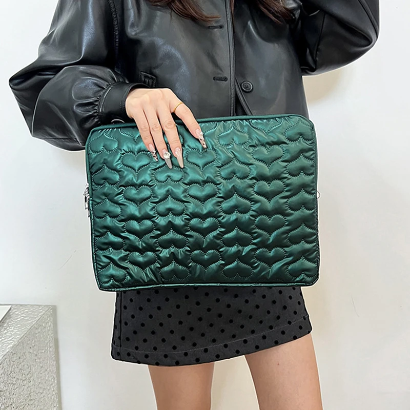 Heart Laptop Computer Bag Protective Case Cover For Macbook For Lenovo Thinkpad For DELL For HP Notebook PC Protector