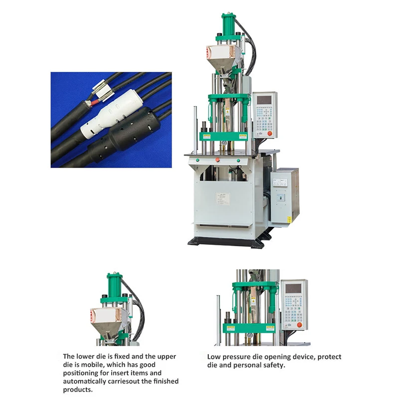 9045 Model PVC/PP/ABS Electronic Products PVC Insulation Plug/DC Connector  Making Injection Molding Machine