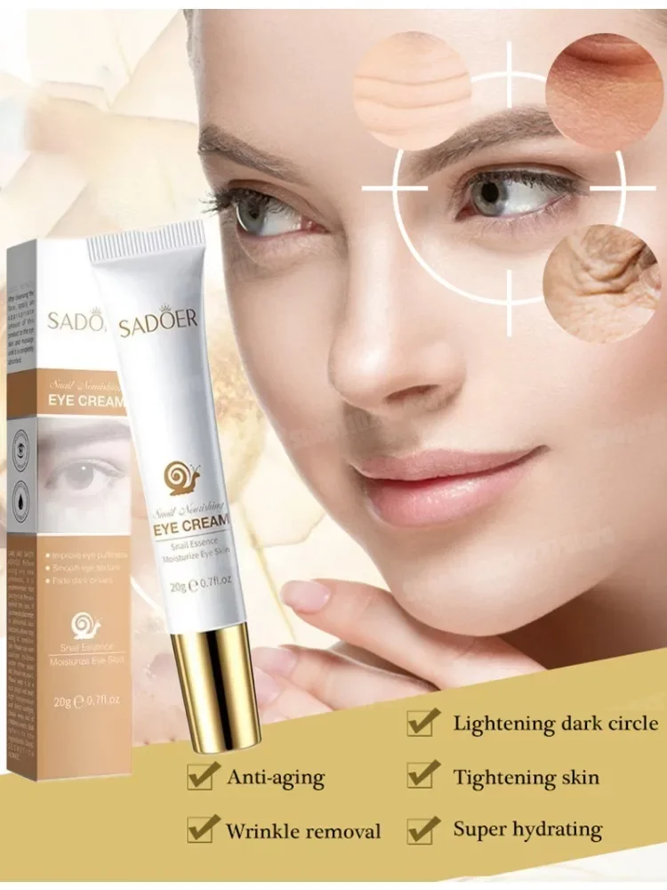 

Eye Care Cream for Remove Dark Circles Puffy Eyes Wrinkles Fine Lines Eye Bags Remover Collagen Boost Eye Cream 2025 New 11