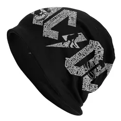 AC DC Albums Rock Roll Bonnet Homme Cool Knitting Hat For Men Women Warm Winter Heavy Metal Band Music Beanies Caps