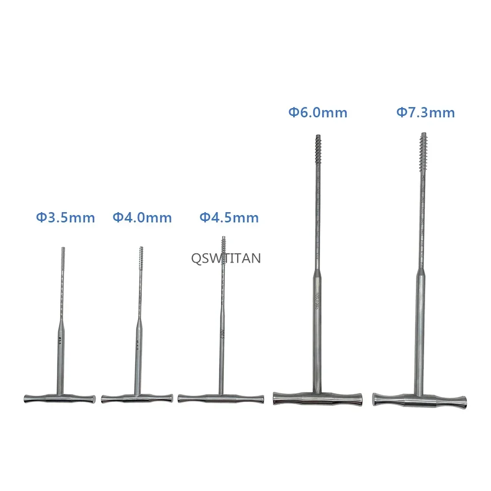 T-type Screw Tapping Hollow for Cortical Cancellous Stainless Steel Bone Screw Tapping pet Orthopedics Instrument