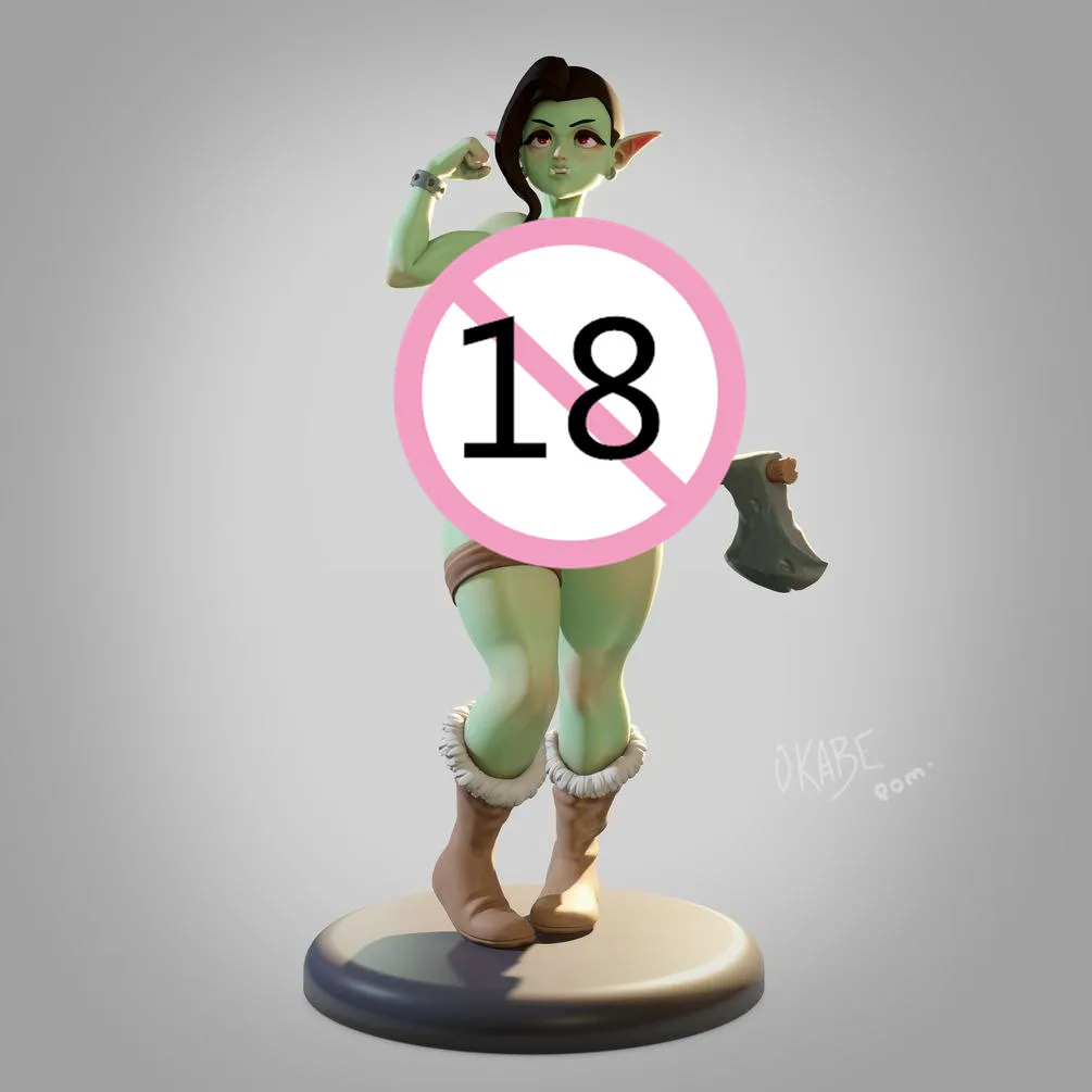 

1/24 Scale Resin Figure The cute beast girl holding an axe Nsfw version Assemble Model Kit Unassembled and Unpainted 3D printing