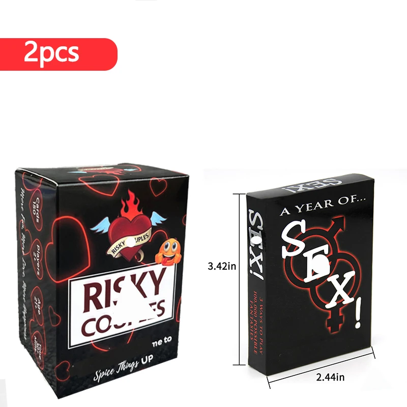 

Two game cards couple interaction Valentine's Day gift