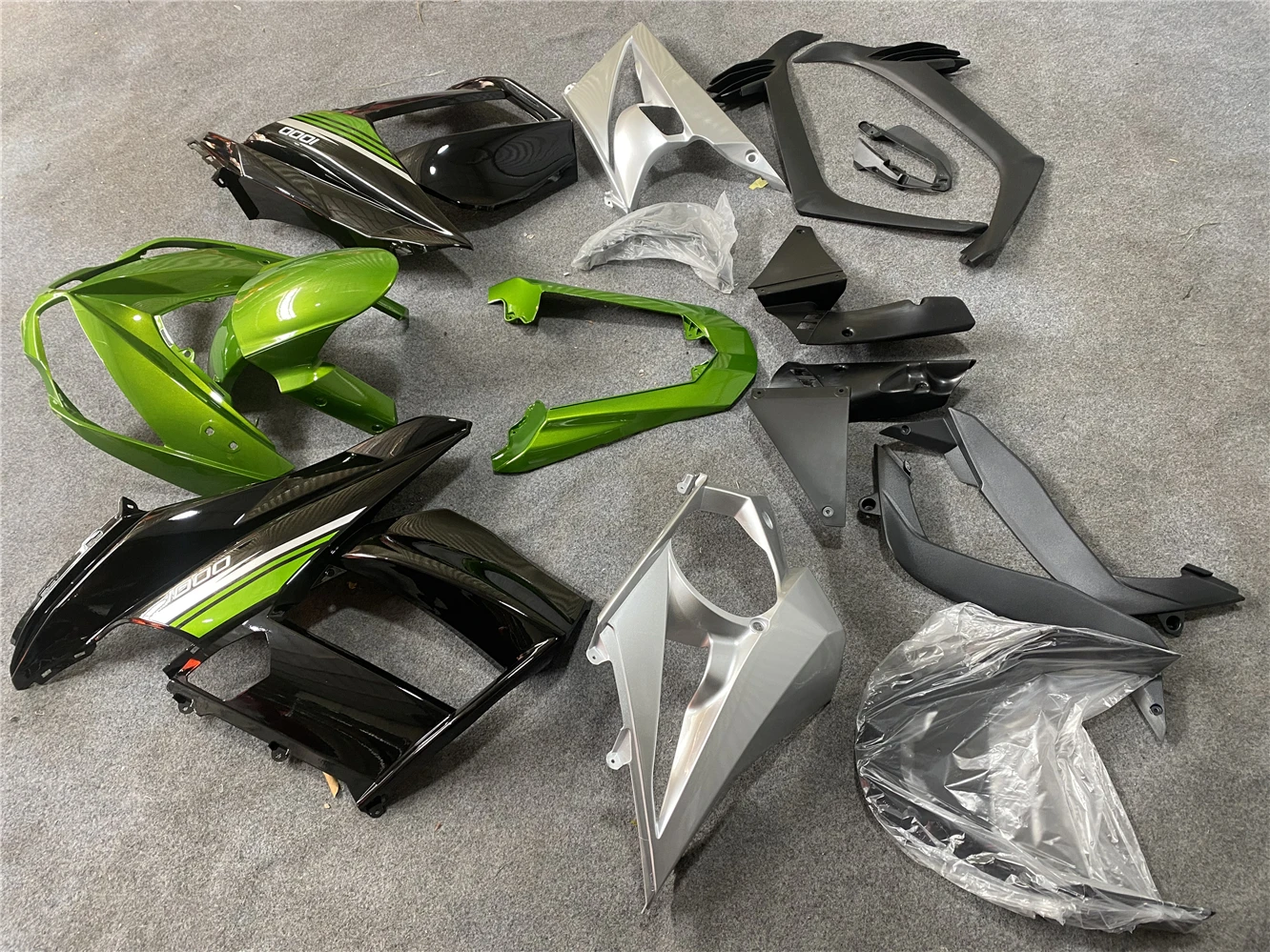 New ABS Fairings Kit Fit For Z1000 Z1000SX 2011 2012 2013 2014 2015 2016 Z1000SX 11 12 13 14 15 16Bodywork Set Black Green