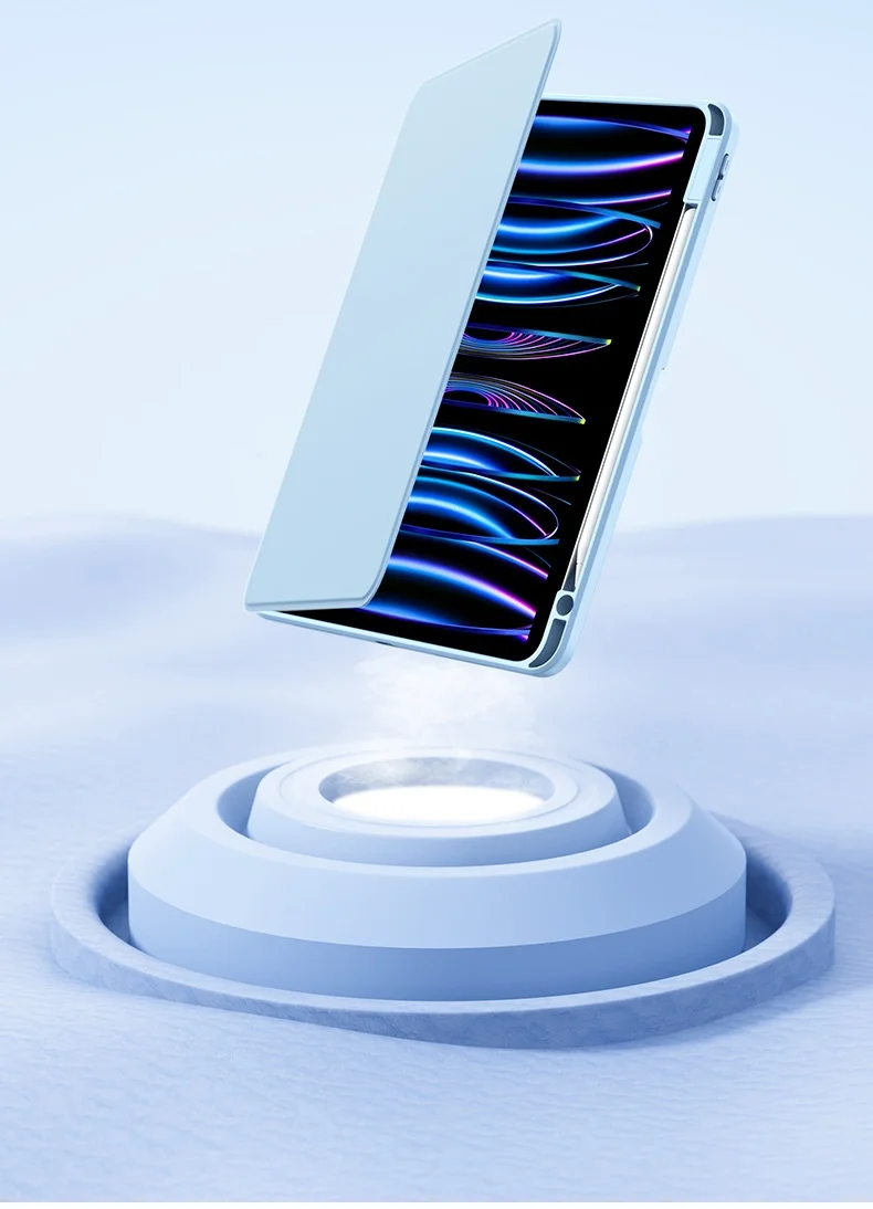 Für iPad 11 10,9 10,2 9,7 Zoll Magnetische Abnehmbare Acryl 720° Drehbare Stoßfeste Schutzhülle mit Schlaf-Wach-Funktion – Detail 12