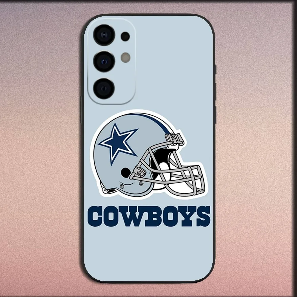 Blue Star Phone Case For Samsung S25,S24,S21,S22,23,30,Ultra,S20,Plus,Fe,Lite,Note,10,9,5G D-dallas c-Cowboys-S Black Soft Cover