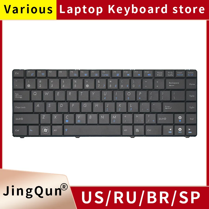 

US Black New laptop keyboard FOR ASUS K40 K40AC K401 K40IE K40IN K40AB K40AN K40A x8ain X8AC X8AE K40E X8IC X8E