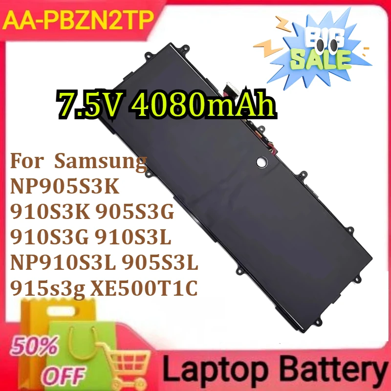 

Новый AA-PBZN2TP для Samsung NP905S3K 910S3K 905S3G 910S3G 910S3L NP910S3L 905S3L 915s3g XE500T1C 7,5 В 4080 мАч