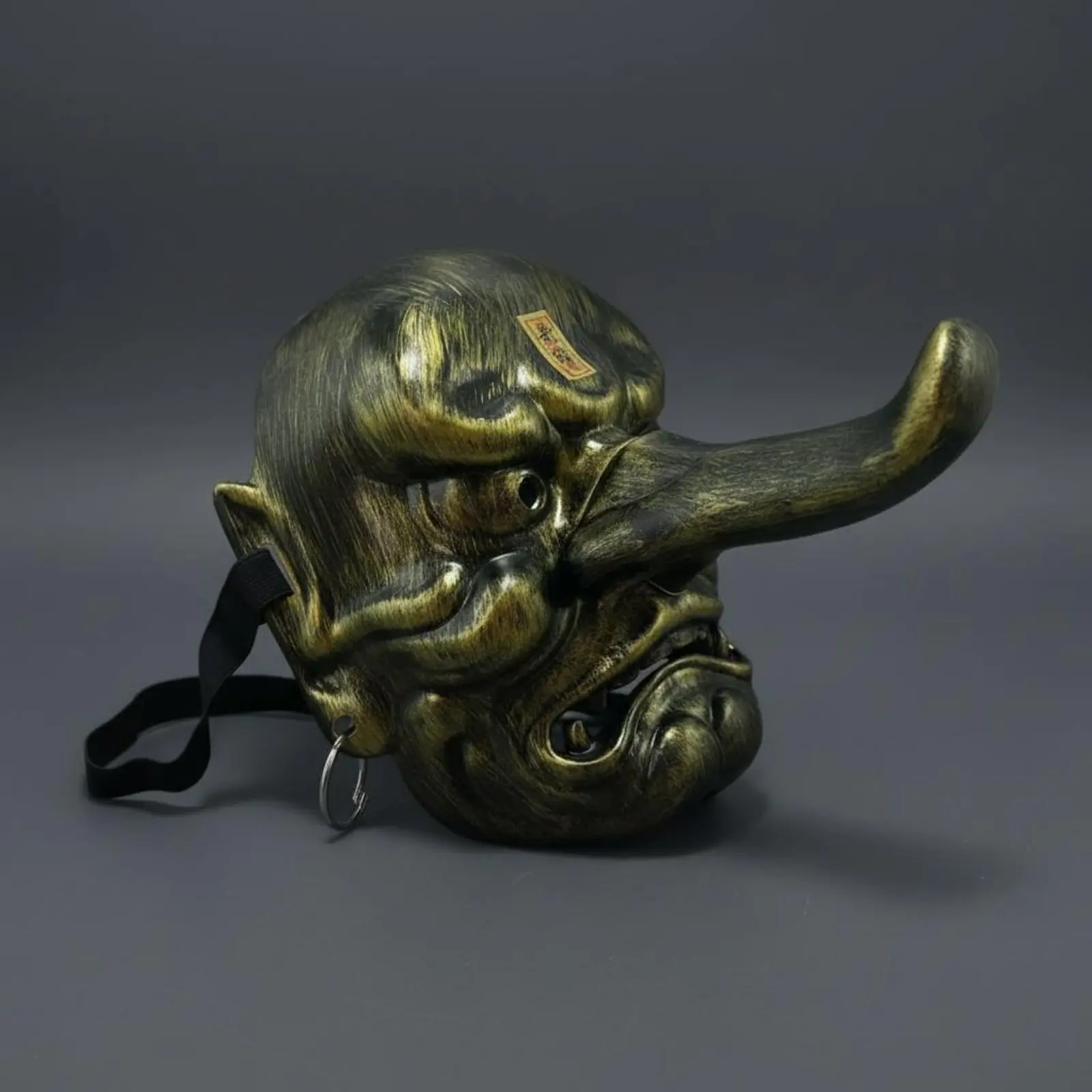 Tengu Mask Cosplay Japanese Oni Mask Decorative Item Eco-Friendly Collectible Decor for Cosplayers, Tea Room