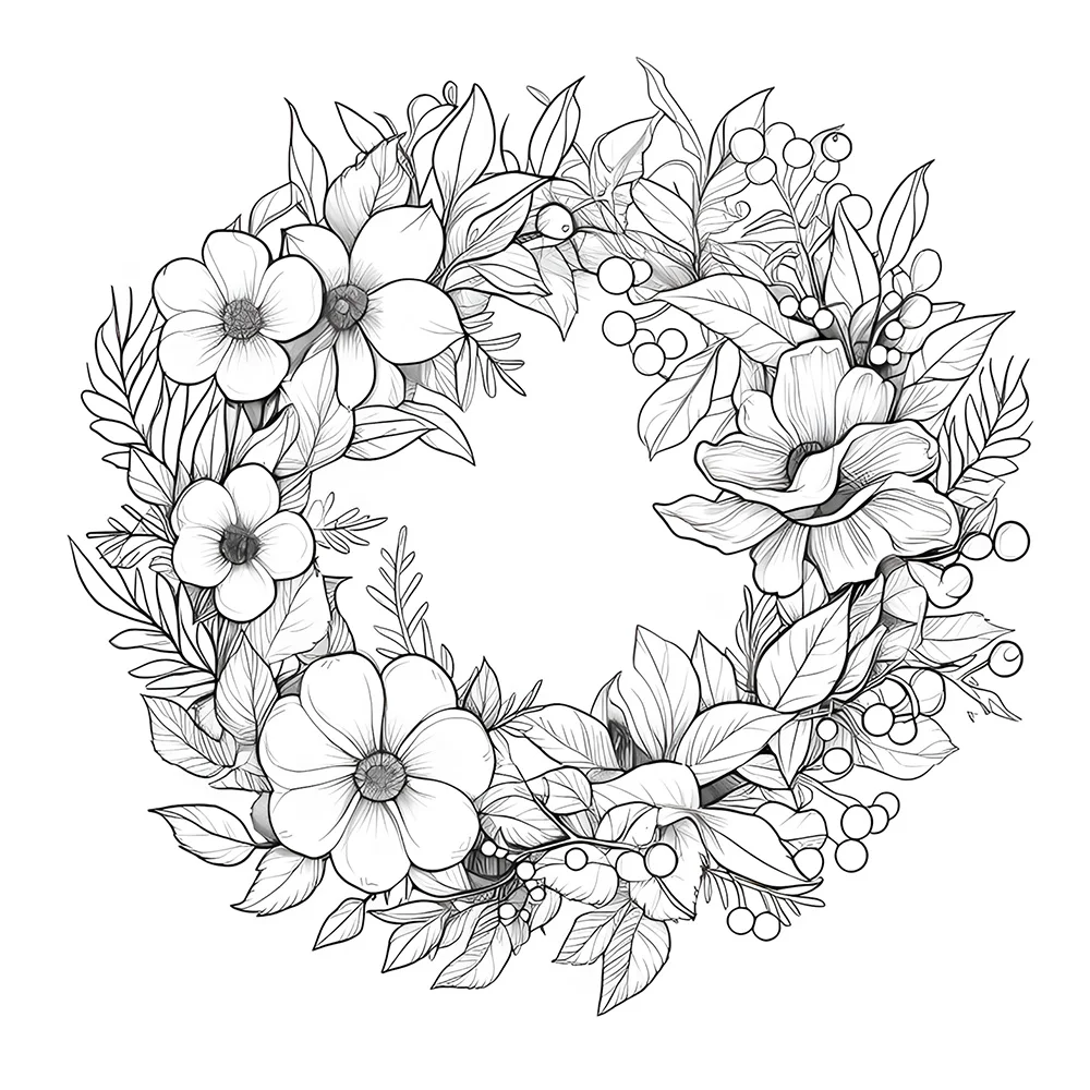 Beautiful Flower Patterns Coloring Book for Adults Cute Drawing Book Perfect Gift for Party and Birthday