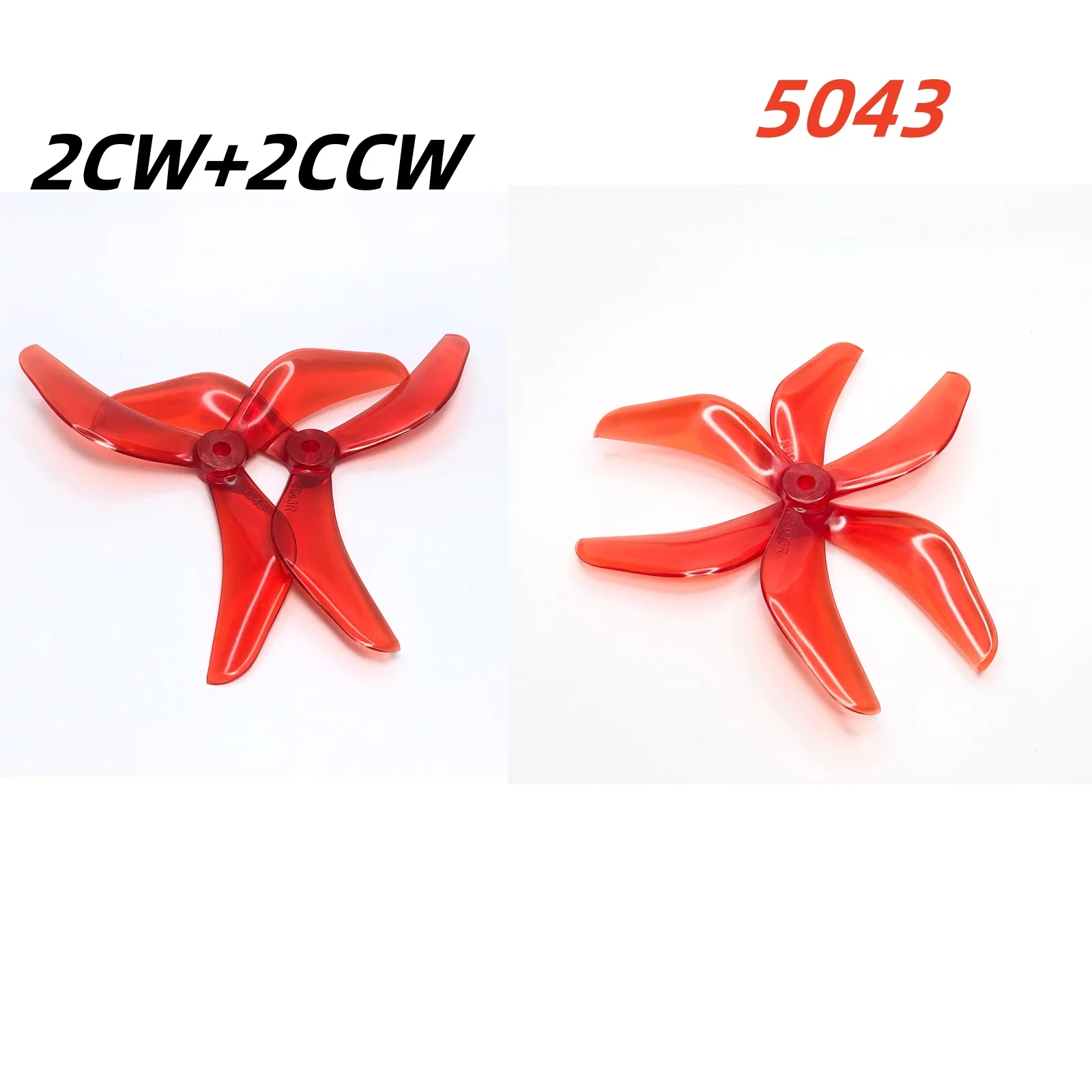 2Pairs(2CW+2CCW) 5043 5X4.3X3 3-Blade Propeller for RC FPV Freestyle 5inch Drones DIY Parts