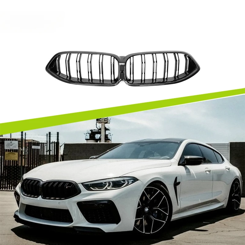 car front grille for  F91 F92 M8 2019+ Dry Carbon Fiber Grill OEM Type Grille