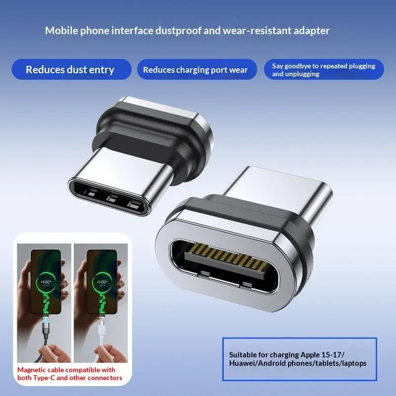 Type C OTG Adapter With Dust Plug Type C To C Connector For Charging And Data Transfer Protection
