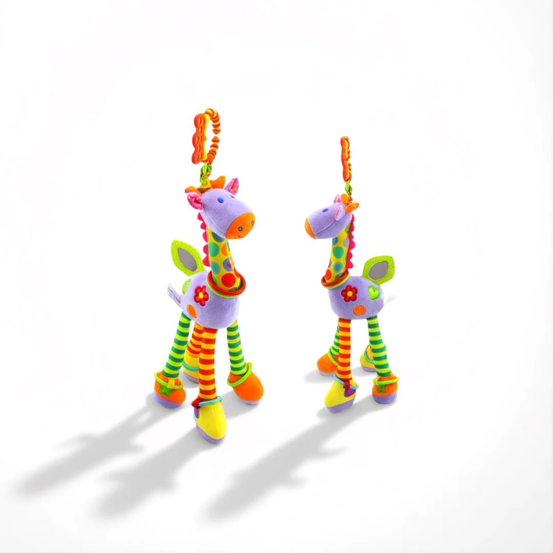 柔らかい幼児用ベビーベッドベビーカーモバイルぶら下げガラガラ赤ちゃん教育玩具脳発達ハンドグリップかわいいぬいぐるみおもちゃ