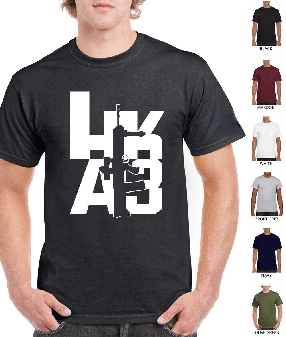 

British Army HKA3 Assault Rifle T-Shirt 100% Cotton O-Neck Summer Short Sleeve Casual Mens T-shirt Size S-3XL