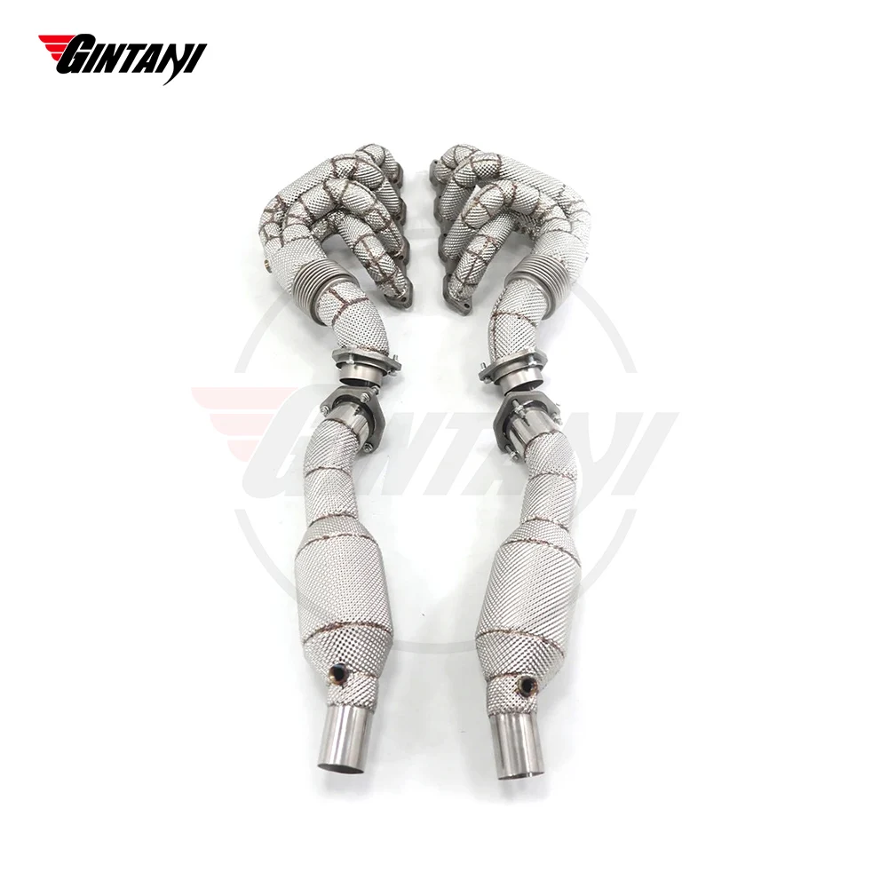 Gintani High Performance SUS304 Exhaust Manifold & Downpipe for Ferrari F430 4.3L 2005-2008 Sport Exhaust Pipe System