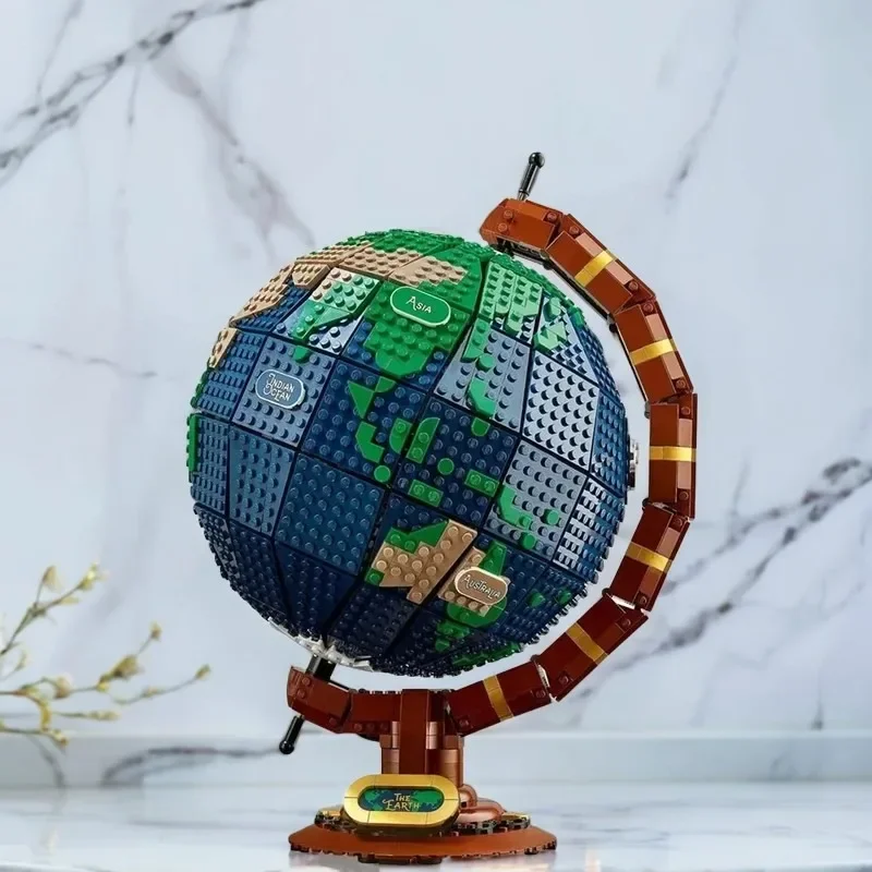 

95335 2025 Expert Moc Bricks 2585 шт. Earth Globe модульные строительные блоки сборка кирпичей детские развивающие модели кирпичей 21332
