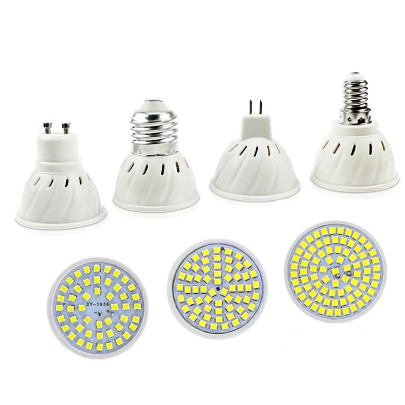 GU10 LED E27 Lamp  Spotlight Bulb 36 54 72leds SMD 2835 Chip Lampara AC 220V GU 10 Bombillas Led MR16 Gu5.3 Lampada Spot Light